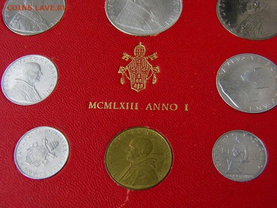 Ватикан набор 1963 года (MCMLXIII ANNO I) 22.04. 22-15 - P1130637.JPG
