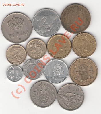 13 монет Испании до 28.06.10 в 21.00 мск - spain