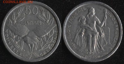 Французские колонии по ФИКСированной цене - Новая Каледония 50 сантим 1949