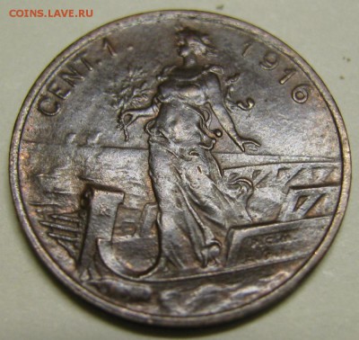 Италия 1 чентезимо 1916: до 23.04.15 в 22.00 - Италия 1 чентезимо 1916    1164-2