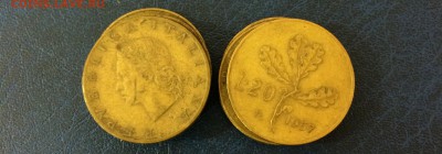 662 монеты Италии - клад итальянского дедушки до 23,04 22-00 - 20 лир 2.JPG