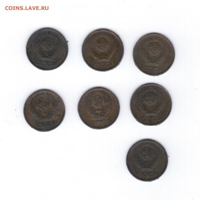 1коп. 1961,1962,1964,1966,1968гг. - Рисунок (6)