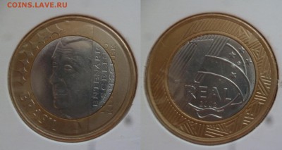 ДК Бразилия 1 реал юбилейка 2002 Биметалл 23.04 22.00 - P1180352.JPG
