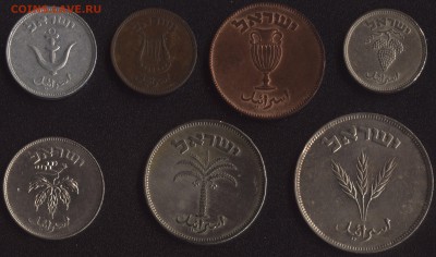 Израиль набор монет образца 1949 года 22:00мск 22.04.15 - Израиль (2)+