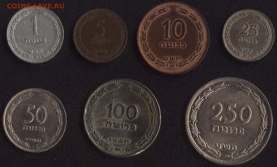 Израиль набор монет образца 1949 года 22:00мск 22.04.15 - Израиль (1)+