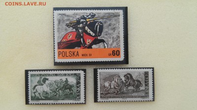 Марки Польши - Лошади 1966 г., чистые до 23.04.2015 г. - Польша - лошади 2