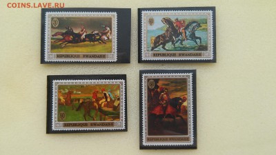 Марки Руанды - Лошади чистые до 23.04.2015 г. - Руанда - лошади