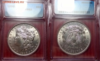 1 доллар 1896  MS63 до 21.04.2015 22.00 - 1 доллар