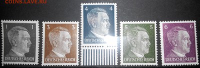 Рейх, Гитлер (голова), чистые, клей до 22.04.15 - 2015419101534