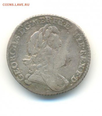 Ag. Британия 6 пенсов 1723. Георг I. до 22.04 22:00 - 11
