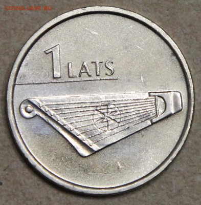 1 лат Латвия 2013 Кокле (гусли) UNC до 22.04 - IMG_3891.JPG