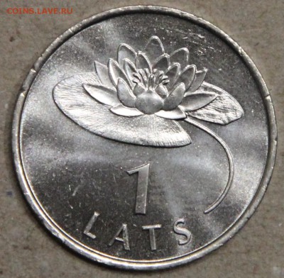 1 лат Латвия 2008 Водяная лилия UNC до 22.04 - IMG_3924.JPG
