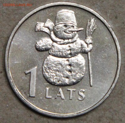 1 лат Латвия 2007 Снеговик UNC до 22.04 - IMG_3926.JPG