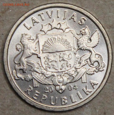 1 лат Латвия 2004 Вступление в ЕС UNC до 22.04 - IMG_3948.JPG