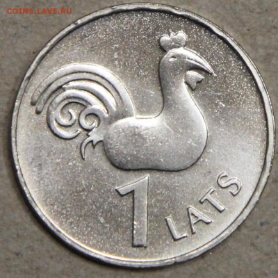 1 лат Латвия 2005 Петух UNC до 22.04 - IMG_3954.JPG