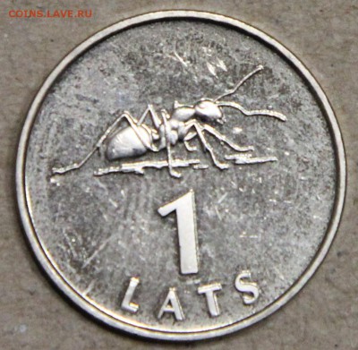 1 лат Латвия 2003 Муравей аUNC до 22.04 - IMG_3958.JPG