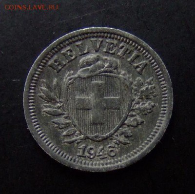 4 - Швейцария 1 раппен (1946) цинк А01