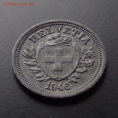 4 - Швейцария 1 раппен (1946) цинк А02