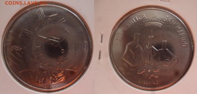 ДК Сан-Марино 100 лир 1986 Спутник 25.04 22.00 - P1180451.JPG