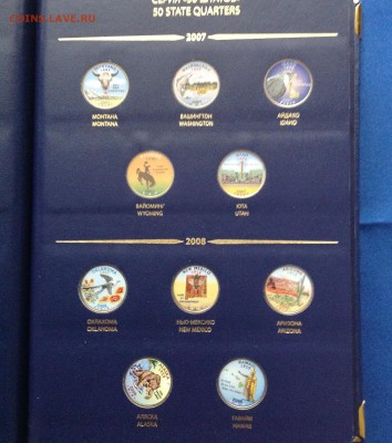 Штаты и территории США(цветные) в альбоме Альбонумизматик - image