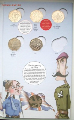 Великобритания набор 50-пенсов 17 шт альбом - 100_1762.JPG