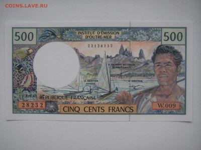 Французская Полинезия 500 франков 1992 г. UNC. 21.00 22.04.1 - 003.JPG