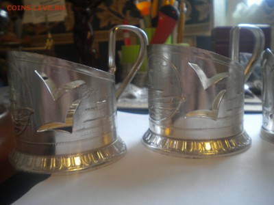 4 подстаканника и поднос недорого 26.04.15 в 22.00 мск - подст 4.JPG