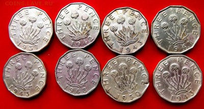 Трёхпенсовики Георга VI 8 шт. до 26.04.15г. до 22-00 - DSCF3175.JPG