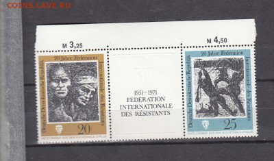 марки ГДР 1951-71 сцепка 1971г - 21