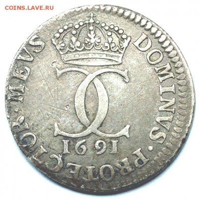 Швеция_5 эре 1691. Серебро; до 21.04_22.26мск - 7293