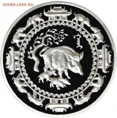 Монголия 500 тугриков 2007 Кабан (серебро) - img-10028-1