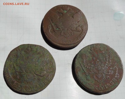5 копеек 1761г  1781г 1783г - 5-61-81-83-2