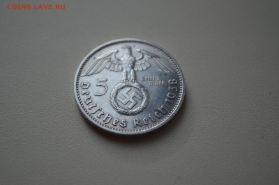 5 рейхсмарок 1938 год серебро с 200 руб - DSC_0047.JPG