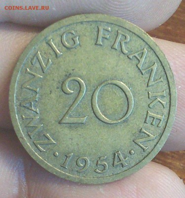 20 франков Саар 1954г. - IMG_20150421_192036