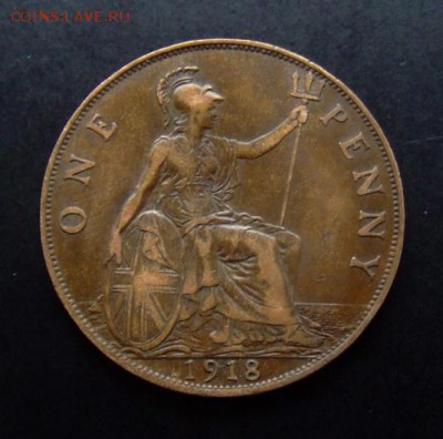 4 - Великобритания 1 пенни (1918) «Георг V» Р
