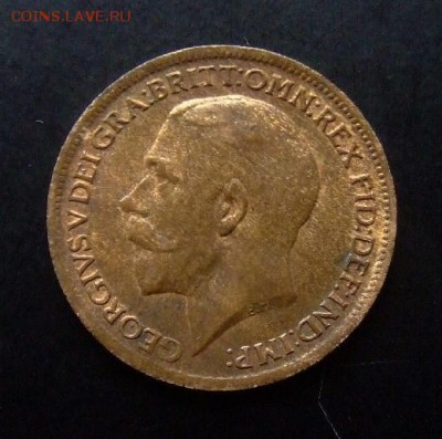 4 - Великобритания 1 фартинг (1918) «Георг V» (XF+) А