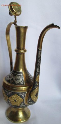 Красивый серебряный кувшин. Резьба, чернение. На определение - IMG_9843