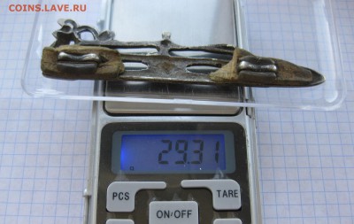 Деталь от кинжального пояса серебро Волк - 7