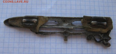 Деталь от кинжального пояса серебро Волк - 3