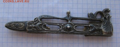 Деталь от кинжального пояса серебро Волк - 1