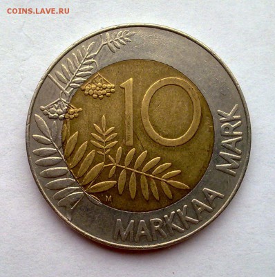 БИМ - Финляндия 10 марок 1993 Тетерев (фикс) - 040220159957