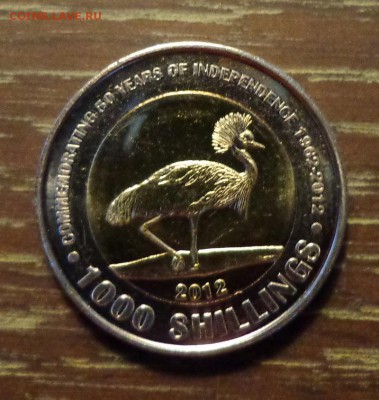 УГАНДА - СТРАУС БИМ до 28.04, 22.00 - Уганда 1000 шиллингов страус БМ