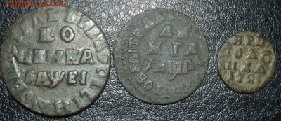петр 1 копейка, деньга, полушка, комплектом оценка - DSC09263.JPG
