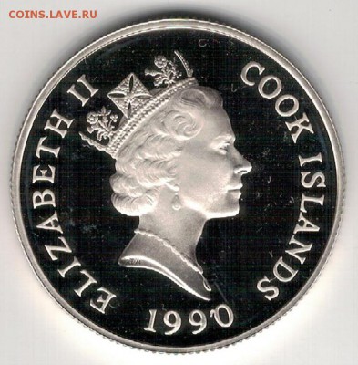 Ag О-ва Кука 10$ 1990 Слоны до 27.04.15 в 22.00мск (Б35) - 5-ку90