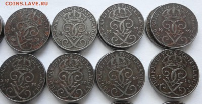 5 Оре Швеция. 1943-1950-е гг. Всего 46 монет. - DSC00010.JPG