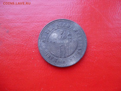 Нотгельд. 10 пфеннигов 1918 Weissenfels до 28.04 22-00МСК - P4190139.JPG