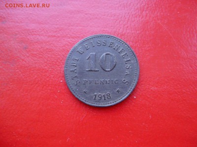 Нотгельд. 10 пфеннигов 1918 Weissenfels до 28.04 22-00МСК - P4190138.JPG