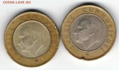 1 лира 2009 г. Турция 2 шт. до 29.04.15 г. в 22.00 - Копия (14) Изображение 002