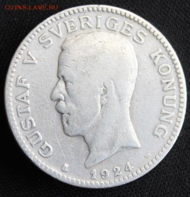С 1 руб.СТАРАЯ ШВЕЦИЯ 1 крона 1924г.ГУСТАВ-V до 29.04.15г. - IMG_4993.JPG