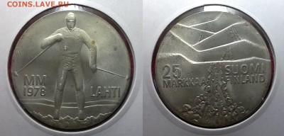 Монеты Финляндии 3 шт. до 27.04.2015 22.00 - Финляндия 25 марок2